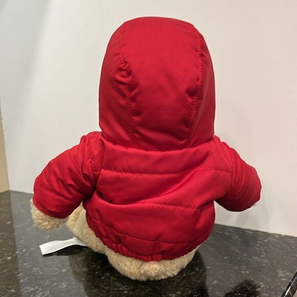 2004 GAP PLUSH BEAR WITH RED PUFFER JACKET. Size 15” - Picture 4 of 11